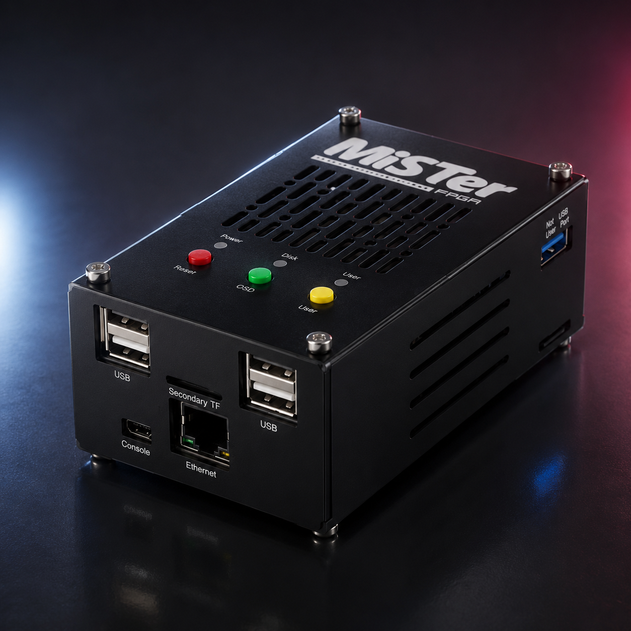 MiSTer FPGA schräg vorne